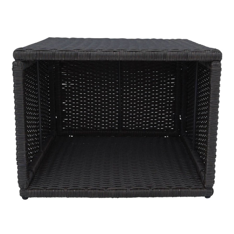 Hot Tub Accessories | Garden & Outdoor Canadian Spa Co Canadian Spa Rattan Square Spa Side Table