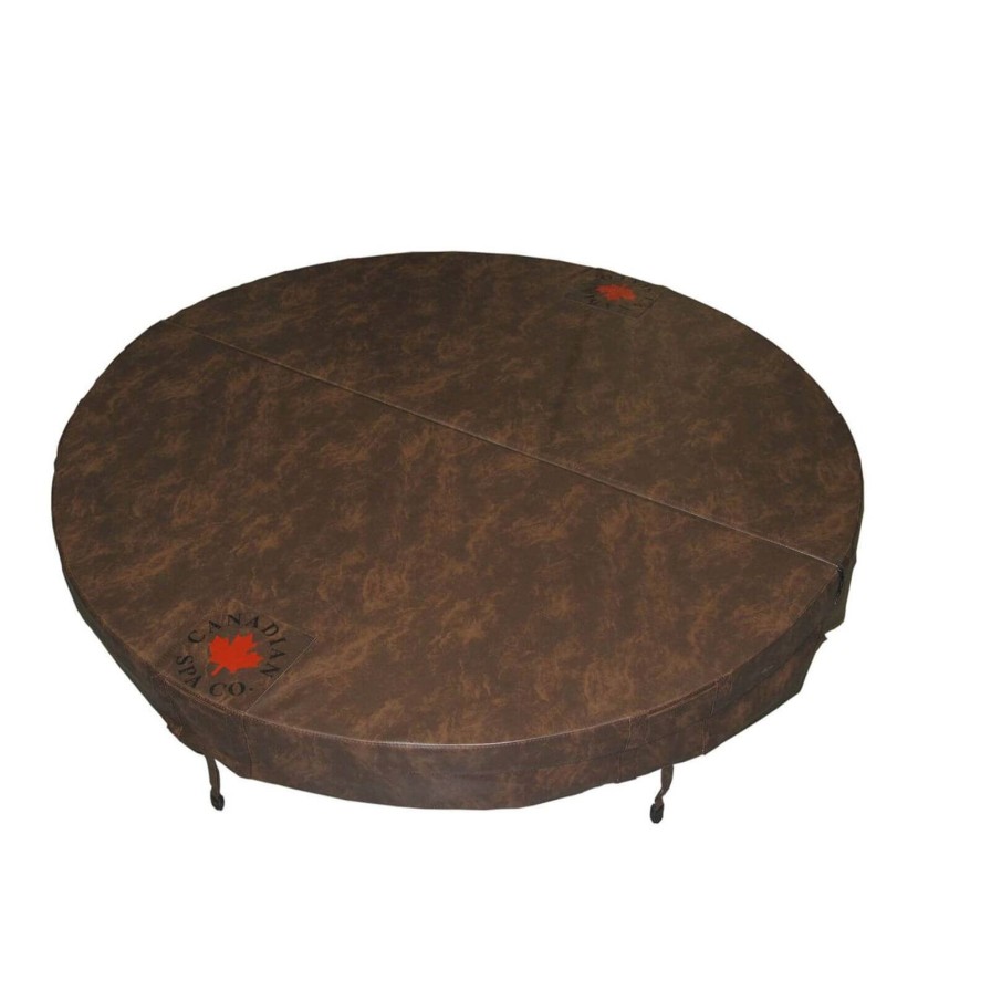 Hot Tub Covers | Garden & Outdoor Canadian Spa Co Canadian Spa Round Hot Tub Cover - Brown / 198Cm Diameter